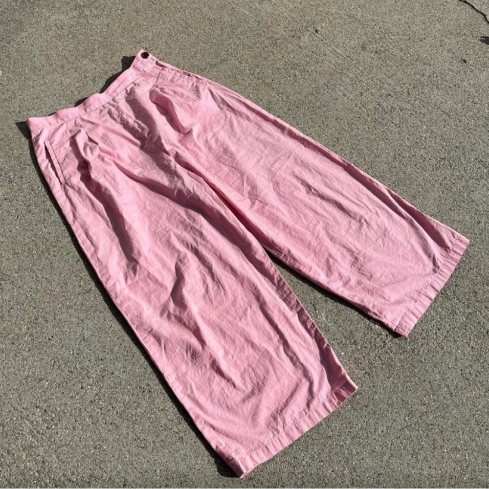 No.6 store organic cotton pink wide leg pant size 3